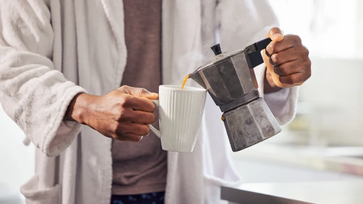 When it comes to whether drinking coffee affects your health, when you consume it may matter, a new study suggests. PeopleImages/iStockphoto/Getty Images