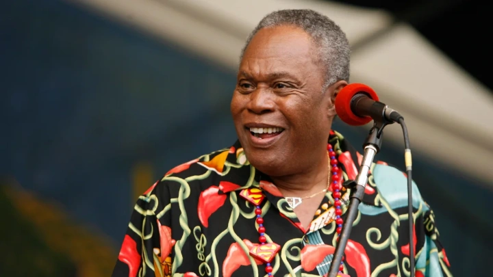 Sam Moore appears during the 37th Annual New Orleans Jazz and Heritage Festival in 2006.