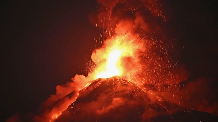 Guatemala's Volcano of Fire erupts Monday, as seen from Alotenango, Sacatepequez department, southwest Guatemala City, Johan Ordonez/AFP/Getty Images